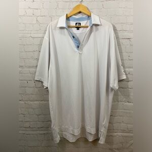 ABAC Golf Foot Joy White Polo Mens Big & Tall Size XXL